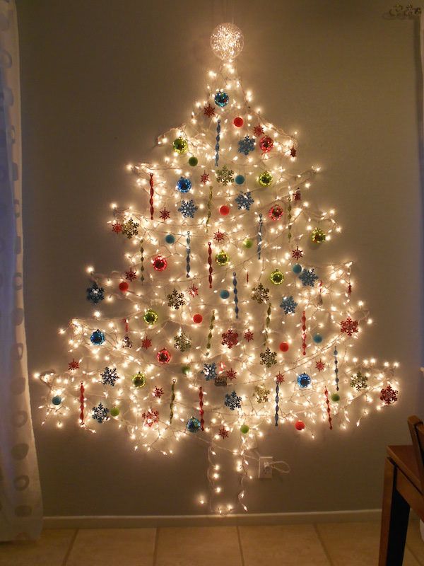 A Tree Of Lights And Vintage Ornaments