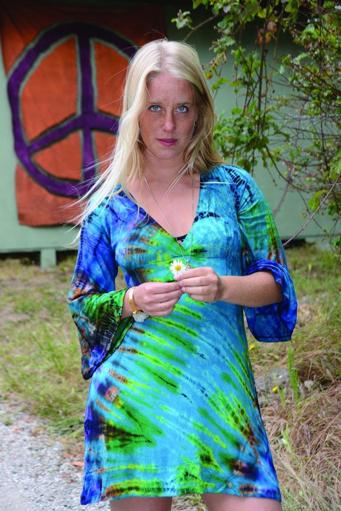 tie dye hippie dress