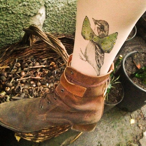 Bird Tattoo Socks